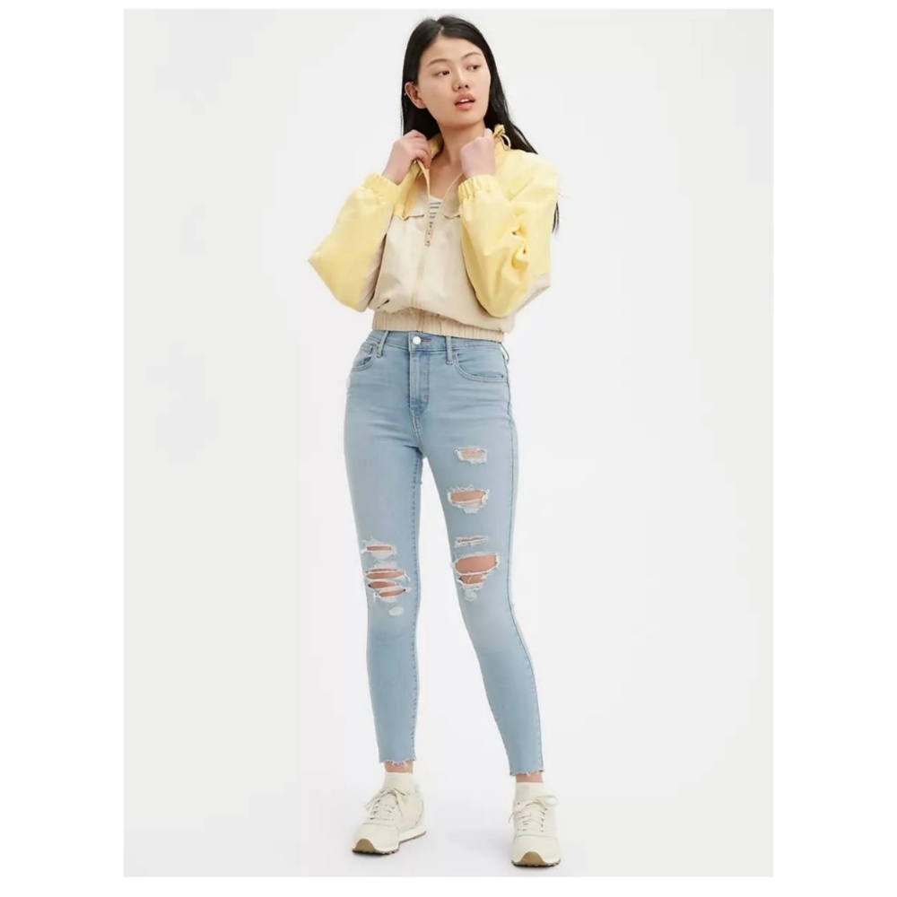 💖 LEVI'S 720 High Rise Super Skinny Ripped Jeans - Picture 5 of 14